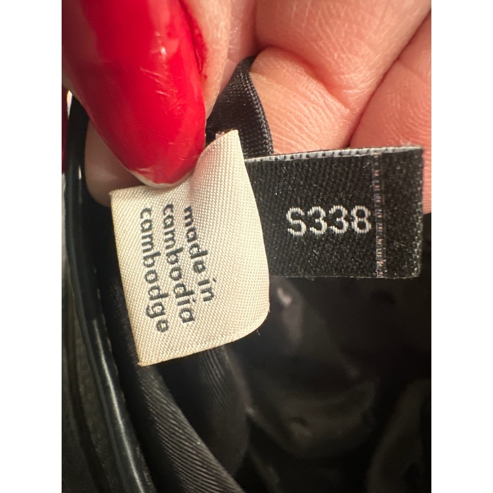 Kate Spade New York Pebble Leather Shoulder Bag Black purse Gold Hardware Leila - Picture 12 of 13